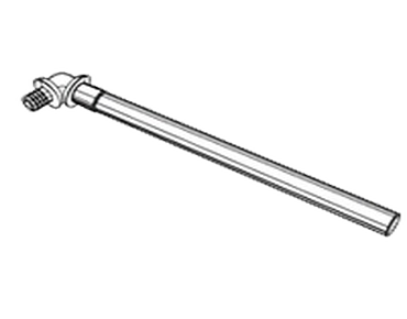 Монтажная трубка для радиатора конечная (никелированная) (16 - L = 300 мм)
