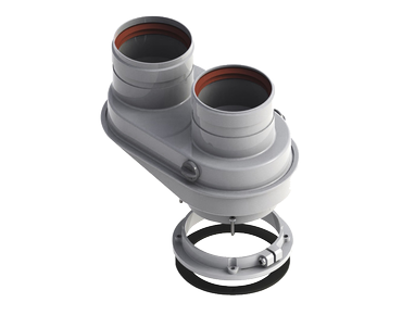 Адаптер разделительный моноблочный диам.80 (El, Bs, F, NF, U) ROYAL THERMO RTF04.001