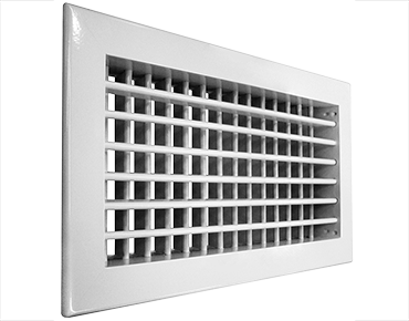 Алюминиевая настенная двухрядная решетка SHUFT 2WA 400х100