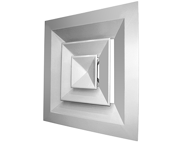 Алюминиевая потолочная решетка SHUFT 4CA 300x300